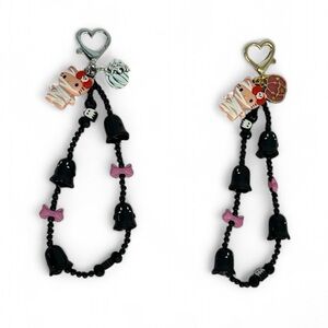 CHOSE 1- Hallooween Hello Kitty Beaded Purse Charm